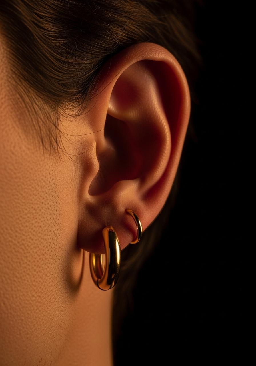 Boucles d'oreilles homme