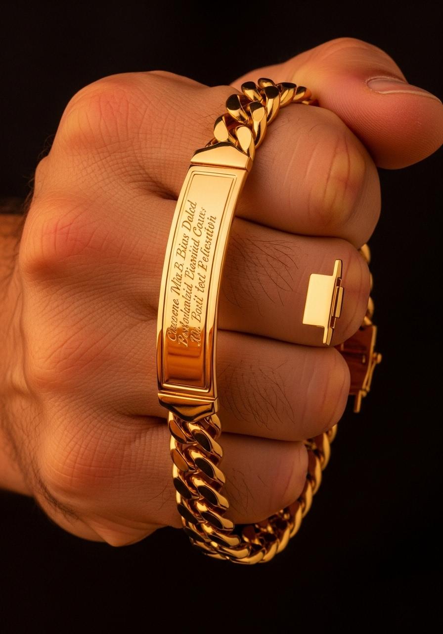 Bijoux à graver homme