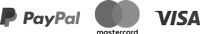 PayPal, Mastercard, Visa