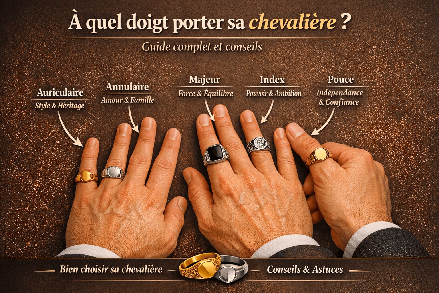 À quel doigt porter sa chevalière ? Guide complet et conseils